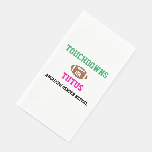 Touchdowns of tutus Gender onthullen Servet (Hoek)