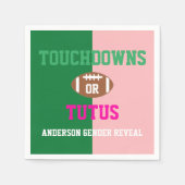 Touchdowns of tutus Gender onthullen Servet (Voorkant)
