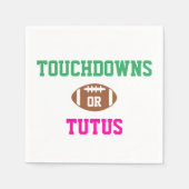 Touchdowns of tutus Gender onthullen Servet (Voorkant)