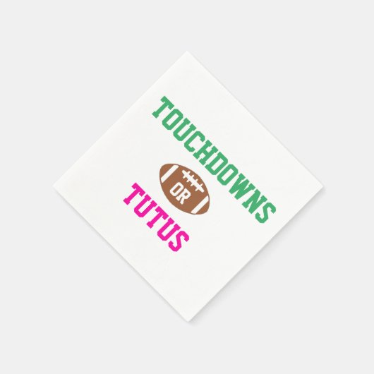 Touchdowns of tutus Gender onthullen Servet (Hoek)