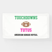 Touchdowns of tutus Gender onthullen Spandoek (Horizontaal)