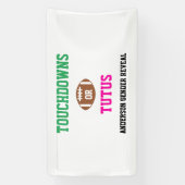 Touchdowns of tutus Gender onthullen Spandoek (Verticaal)