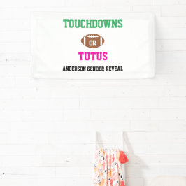 Touchdowns of tutus Gender onthullen Spandoek