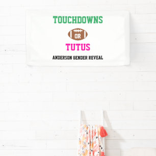 Touchdowns of tutus Gender onthullen Spandoek