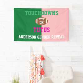 Touchdowns of tutus Gender onthullen Spandoek