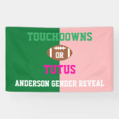 Touchdowns of tutus Gender onthullen Spandoek (Horizontaal)