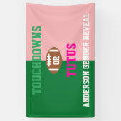 Touchdowns of tutus Gender onthullen Spandoek (Verticaal)