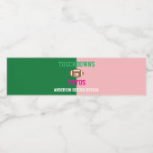 Touchdowns of tutus Gender onthullen Waterfles Etiket (Enkel label)