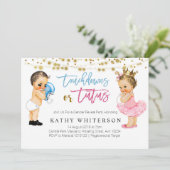 Touchdowns of Tutus gender-openbaring Kaart (Staand voorkant)