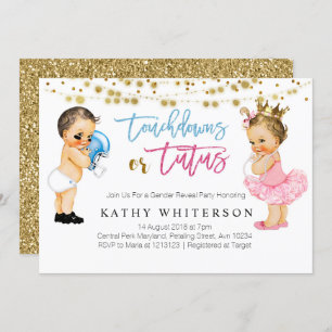 Touchdowns of Tutus gender-openbaring Kaart