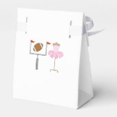 Touchdowns of tutus Gender Reopenbaarmakingparty Bedankdoosjes (Achterkant)