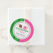 Touchdowns of tutus Gender Reopenbaarmakingparty Bedankjes Labels (In situ)