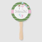 Touchdowns of tutus Gender Reopenbaarmakingparty Handwaaier (Voorkant)