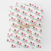 Touchdowns of tutus Gender Reopenbaarmakingparty Inpakpapier Vel (In situ)