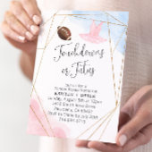 Touchdowns of tutus Gender Reopenbaarmakingparty Kaart