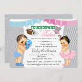 Touchdowns of tutus Gender Reopenbaart partijuitno Kaart (Voorkant / Achterkant)