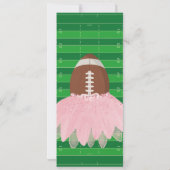 Touchdowns of tutus Gender Reopenbaart Ticket Kaart (Achterkant)