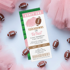 Touchdowns of tutus Gender Reopenbaart Ticket Kaart