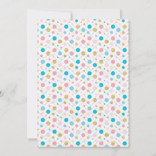 Touchdowns of Tutus Gender Reopenbaart Uitnodiging (Achterkant)