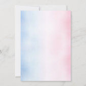 Touchdowns of Tutus Geslacht onthullen Luierfeest Kaart (Achterkant)