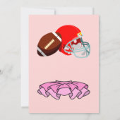 Touchdowns of Tutus Geslacht Reveal Feest Kaart (Achterkant)