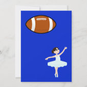 Touchdowns of Tutus Geslacht Reveal Feest Kaart (Achterkant)