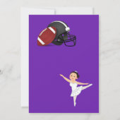 Touchdowns of Tutus Geslacht Reveal Feest Kaart (Achterkant)