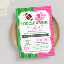 Touchdowns of Tutus Geslacht Reveal Feest