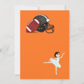 Touchdowns of Tutus Geslacht Reveal Feest Kaart (Achterkant)