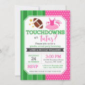 Touchdowns of Tutus Geslacht Reveal Feest Kaart (Voorkant)