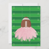 Touchdowns of Tutus Geslacht Reveal Uitnodiging (Achterkant)