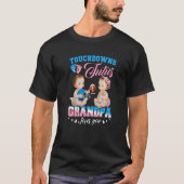 Touchdowns of tutus Grandpa houdt van je genderver T-shirt (Voorkant)