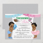 Touchdowns of Tutus Uitnodigingen voor Geslacht Re (Voorkant / Achterkant)