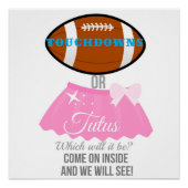 Touchdowns of tutus wat 20x20 welkom zal zijn poster (Voorkant)