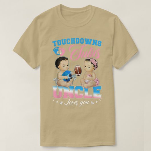 Touchdowns of tutusoom houdt van je geslacht t-shirt (Design voorkant)