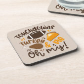 Touchdowns Turkije & Pie | Oh, mijn Bier Onderzetter (Linkerzijde)