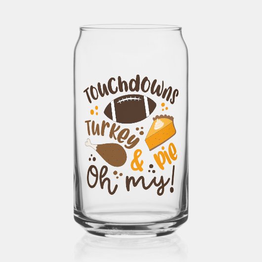 Touchdowns Turkije & Pie | Oh, mijn Blikvorm Glas (Voorkant)