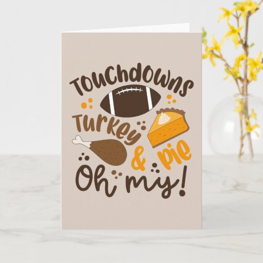 Touchdowns Turkije & Pie | Oh, mijn Kaart (Gele Bloem)