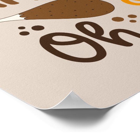 Touchdowns Turkije & Pie | Oh, mijn Poster (Hoek)