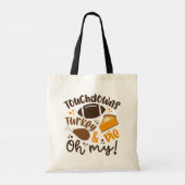 Touchdowns Turkije & Pie | Oh, mijn Tote Bag (Achterkant)