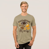 Touchdowns Turkije & Pie | Oh, mijn Tri-Blend Shirt (Voorkant volledig)