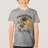 Touchdowns Turkije & Pie | Oh, mijn Tri-Blend Shirt (Voorkant)