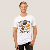 Touchdowns Turkije & Pie | Oh, mijn Tri-Blend Shirt (Voorkant volledig)