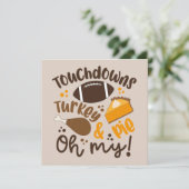 Touchdowns Turkije & Taart | Oh Mijn Kaart (Staand voorkant)