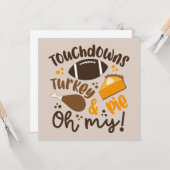 Touchdowns Turkije & Taart | Oh My Kaart (Voorkant / Achterkant in situ)