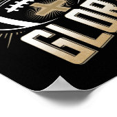 Touchdowns voor Glory Christelijk Football Mannen  Poster (Hoek)