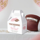 Touchdowns voor Tutus Gender Reveal Dank u Bedankdoosjes