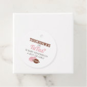 Touchdowns voor Tutus Gender Reveal Dank u Bedankjes Labels (In situ)