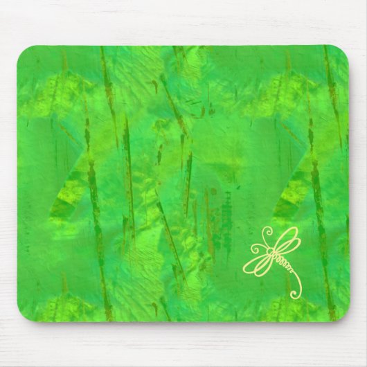 Touche Groene Libel Kunst Muismat (Voorkant)