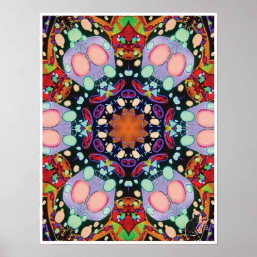 Touche Kinetic Collage Kaleidoscope Poster (Voorkant)